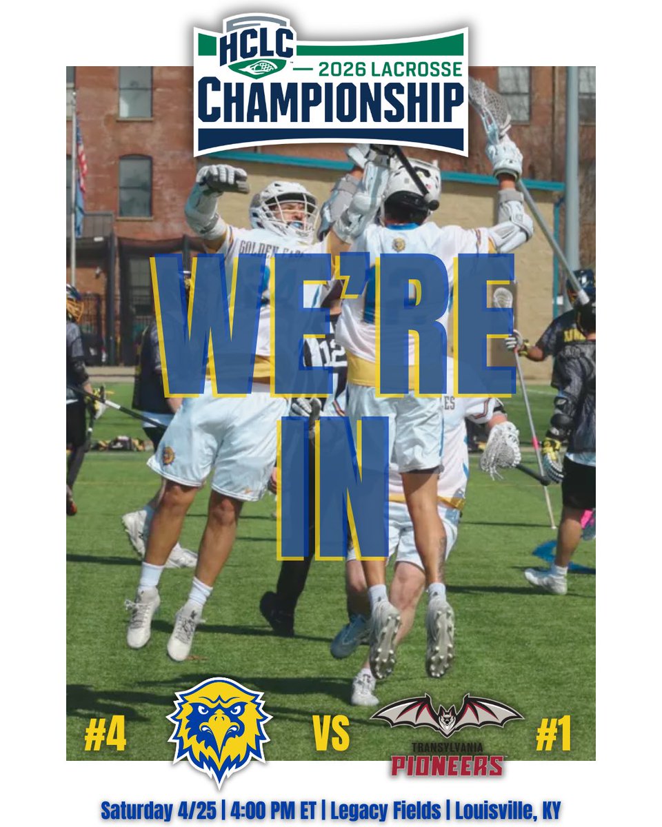 SpaldingMLAX's tweet photo. HCLC Men’s Lacrosse Tournament!
📍Louisville KY
🗓️Sa April 25th
🕓4 PM ET

tix: https://t.co/7dvQr8YJNx https://t.co/kWUthkhYSr