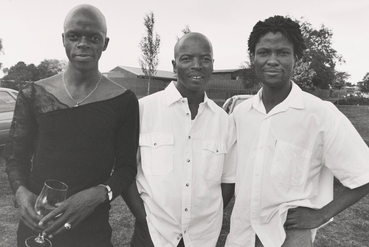 postatMoMA's tweet photo. A compelling new essay by KJ Abudu on Sabelo Mlangeni traces how Isivumelwano reframes wedding photography as a site of Afri-queer worldmaking—where intimacy, refusal, and “riotous deathscapes” co-exist within the afterlives of apartheid.
#AfriQueer #ContemporaryArt #ArtHistory #VisualStudies #SouthAfrica #QueerTheory
https://t.co/RDhXK8V8kL