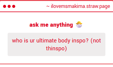 not thinspo 😢? but my ultimate body goal is nicole from class of 09