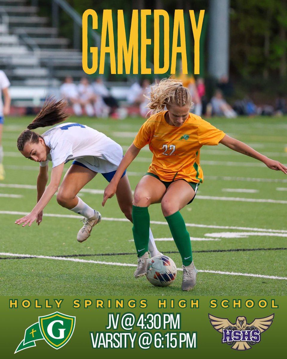 wsoccer_cghsnc's tweet photo. 🚨GAMEDAY VS. HOLLY SPRINGS🚨 COME OUT AND GET LOUD!!! ⏰JV 4:30pm, Varsity 6:15pm📍Hawks Stadium #gogibbons #gibbonsfamily #playfor8 ⚽️💚💛 https://t.co/UHFC6RnWuy