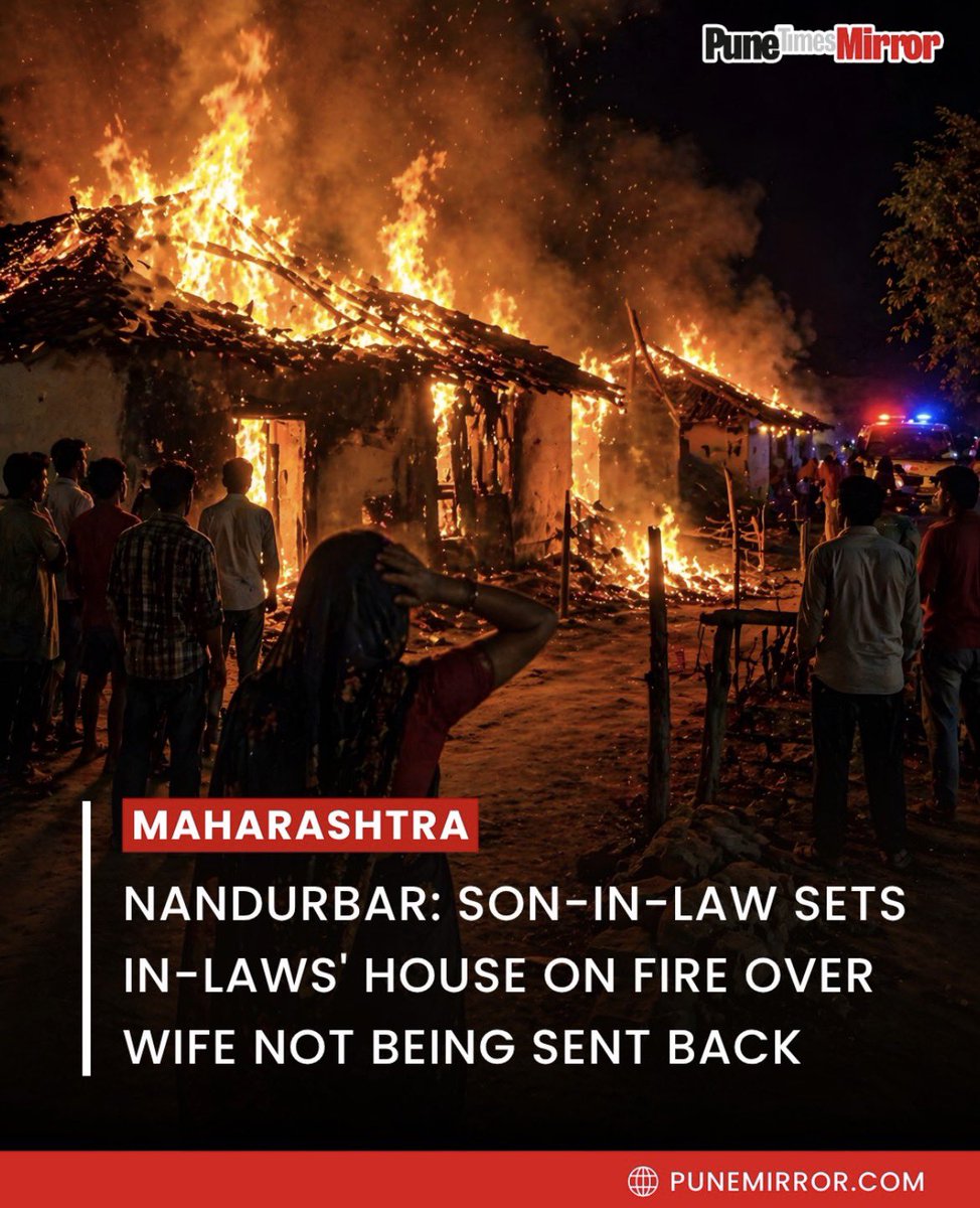 If laws don’t help men to have a peaceful life..

Then he has to take another way out..

In an incident from Khadkyacha Patil Pada in Dhadgaon taluka, Nandurbar, a man named Mithun Bhaidas Padvi allegedly set fire to his in-laws’ house in a fit of rage after they refused to send