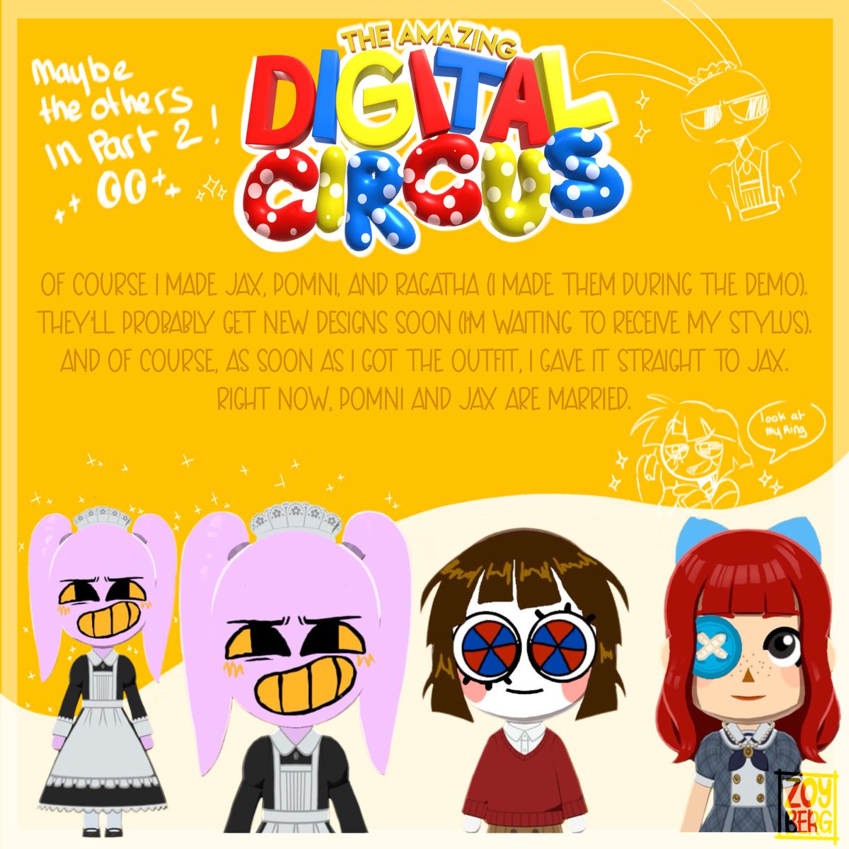 Zoyberg_pigeon's tweet image. #tomodachilife #tadc #TheAmazingDigitalCircus #loveanddeepspace #mii