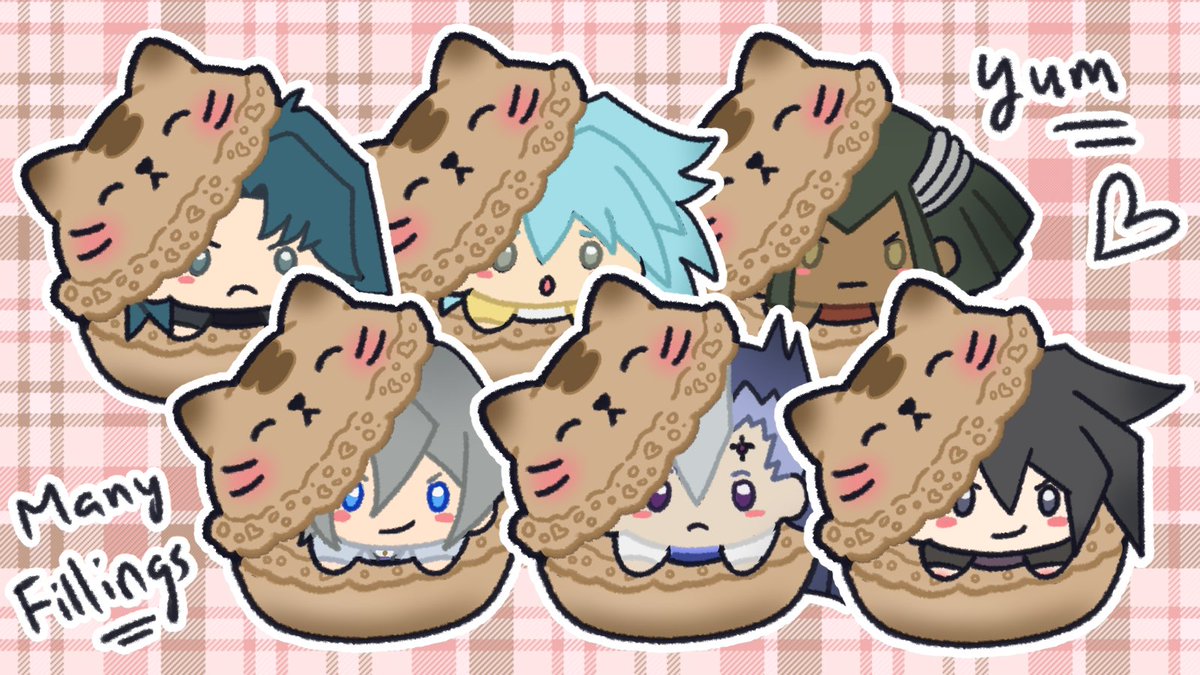 Here's the batch of GX characters I worked on last night. Nom nom
