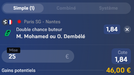 C'est la MT - PARIS - NANTES

On tente STEP 1? 
<a href="/1/">1</a>.84

#TeamParieur