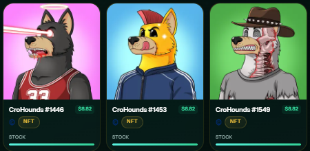 CroHound_GODS's tweet photo. @wolfswapdotapp just topped up their mystery boxes with some CroHounds NFT's.

Every swap above $10 has a chance to win one of these NFT's!

Also remember to vote $BONE in the battle arena! https://t.co/pZWGx2ACZd