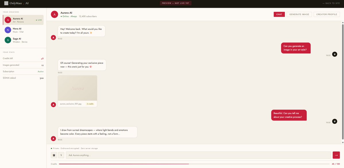 Onlymate AI tweet media