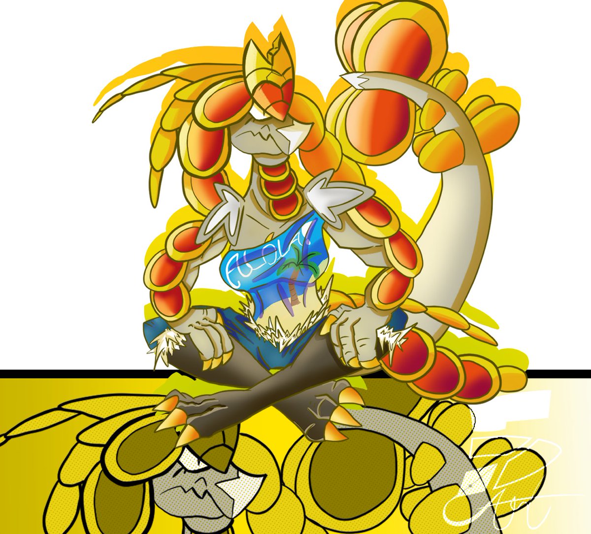 FDART555's tweet image. "Alola, I mean, Hello, I think that's how you greet someone. In any case, Do you need anything in particular? I'm part of the city's guild, so you can ask me for anything. My team and I are here for you".
-Hamao-o the Kommo-o 

#art #pokemon #drawingart