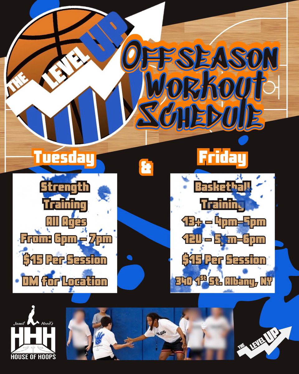 Levelupdes's tweet image. OFF-SEASON = SEPARATION 🏀

Elite development. Real results.
🔹 Tues: Strength
🔹 Fri: Skill + Game Work

💰$15/session | Capital District, NY
✉️DM to join — limited spots.

#PlayerDevelopment #OffSeasonWork #LevelUp #YouthBasketball