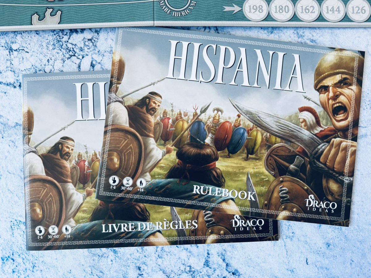 WojennikTV's tweet image. “Hispania” (2023) 🦅

A co-op game by Draco Ideas.
We lead Roman commanders in Hispania, using a system based on “Tetrarchia” with added depth and variability (243 setups).

Modules, scenarios, and even a competitive mode 🔱

#boardgames #wargames