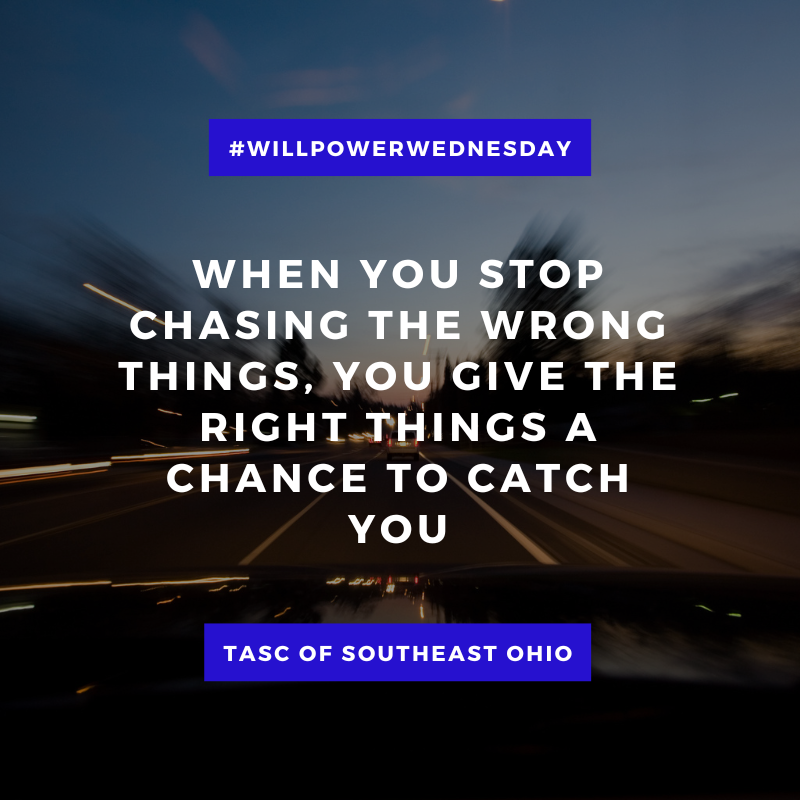 TASCofSEO's tweet photo. #WillpowerWednesday When you stop chasing the wrong things, you give the right things a chance to catch you. https://t.co/LgFekzRy1G