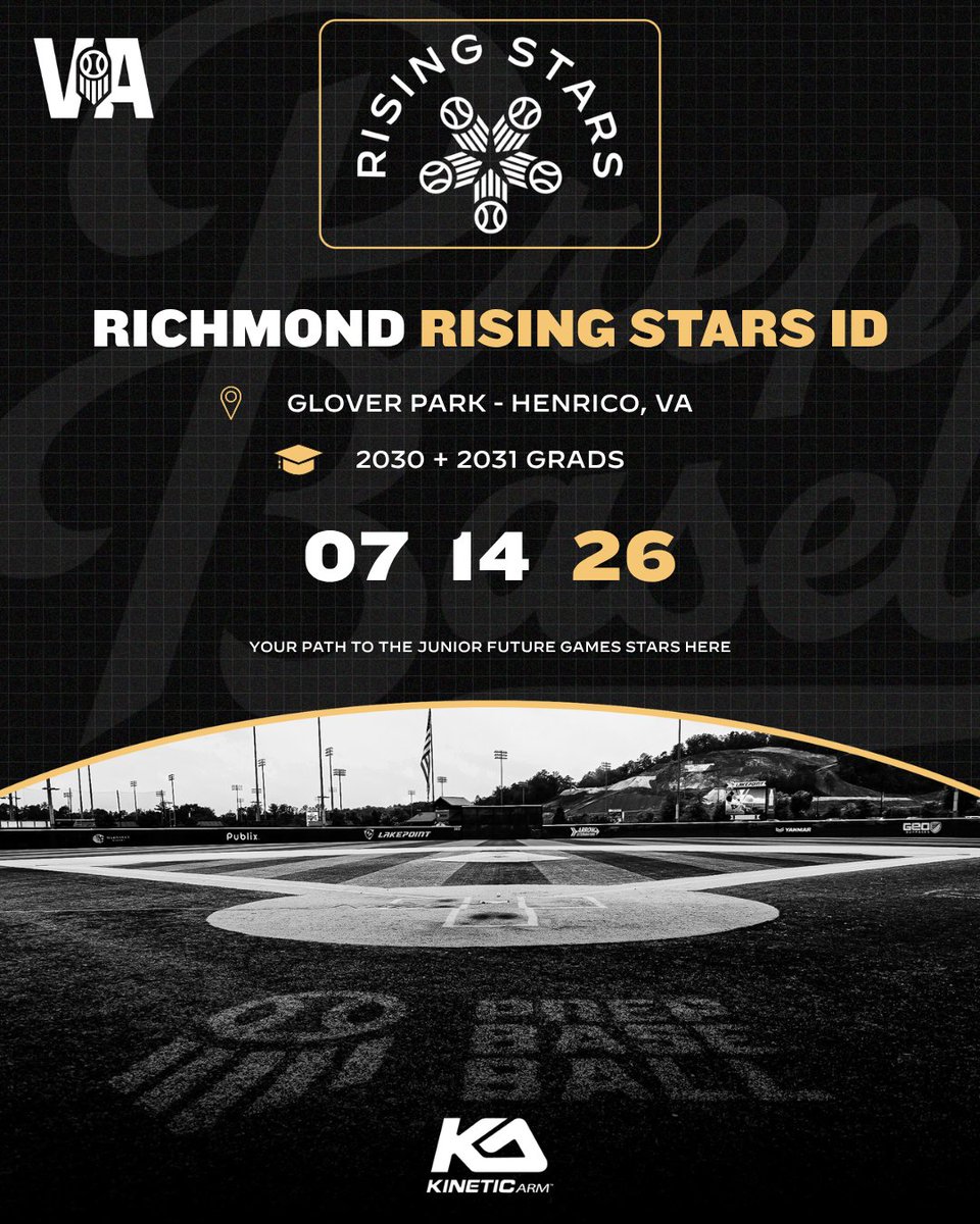 PrepBaseballVA's tweet image. ⭐ VA/DC Rising Stars ID: Richmond ⭐

Calling all the 2030-2031 grads. The Rising Stars ID will be in RVA to identify the next rising stars! Get on the road to Lakepoint today!

➡️ prepbsbl.com/4tpo00y

#BeSeen
