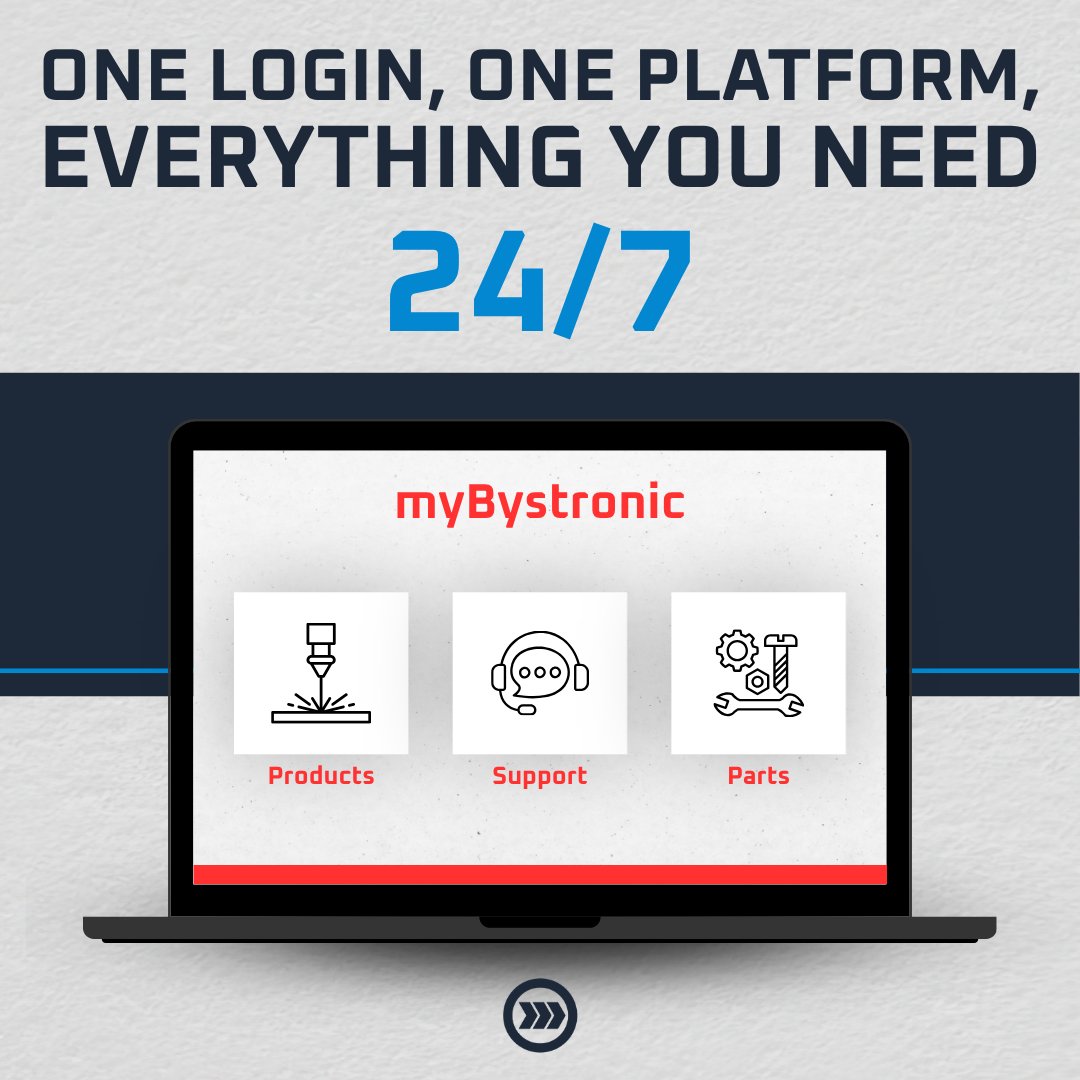 OnPtSolutions's tweet photo. Whether you need digital support, easy ordering of parts, or centralized communication, myBystronic gives you the maximum transparency for all of your production and maintenance needs. https://t.co/3ohx2qZgOJ