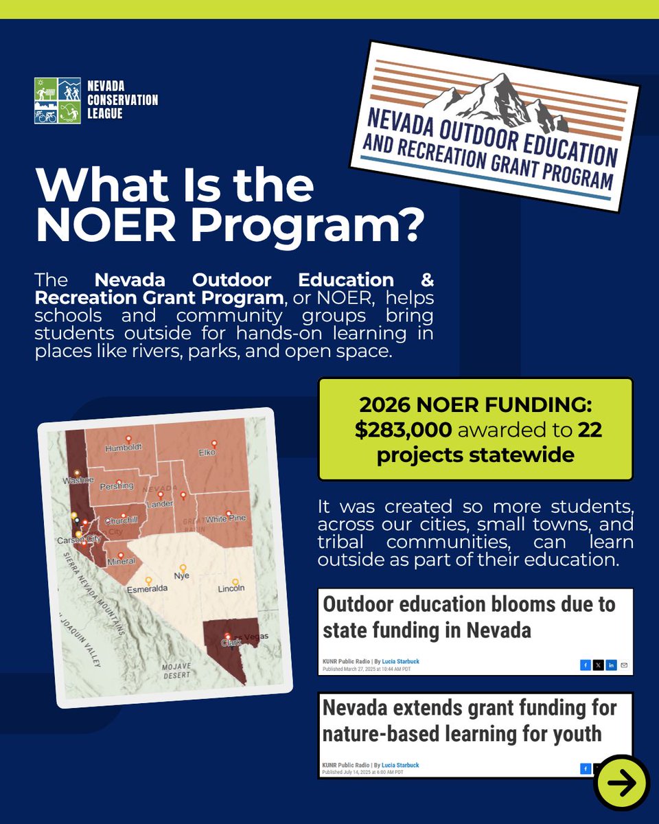 NVconservation's tweet photo. 🐟 At the Carson River, students didn’t just learn about trout, they raised them and released them themselves!
Thanks to a $25,000 @nvoutdoorrec #NOER grant, River Wranglers has been able to keep hands-on programs going and reach more students across Northern #NV! https://t.co/KMOSFALqfU