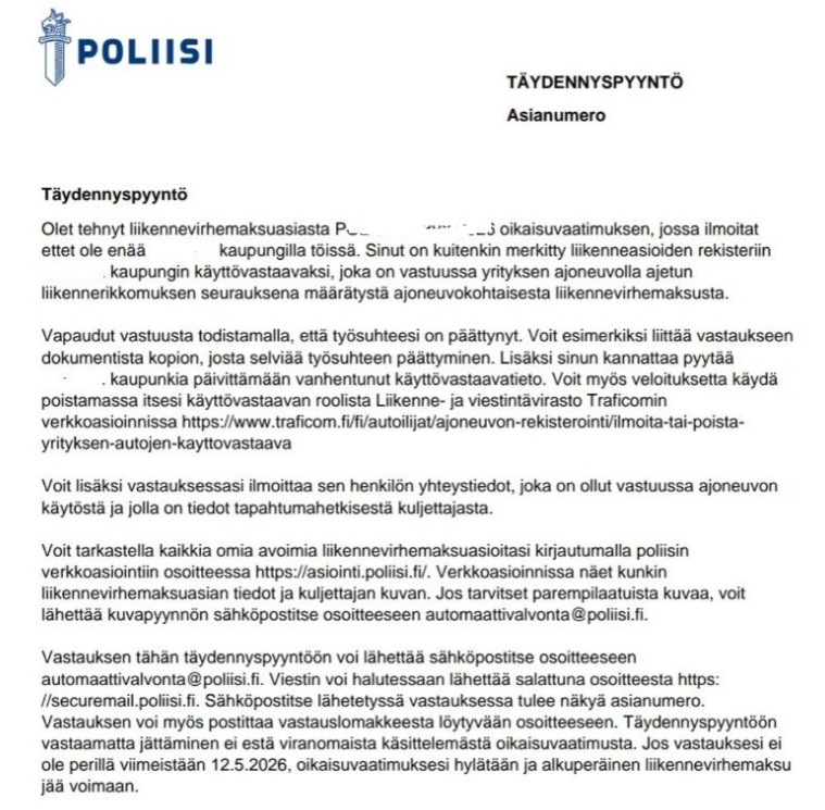 Linkkarista löydetty. polpolla kova resurssipula. 5km nopeusylityksiä jahdataan kyllä ja vaaditaan jopa todistuksia ettei ole enää kyseisessä työpaikassa. <a href="/SuomenPoliisi/">Suomen poliisi</a>