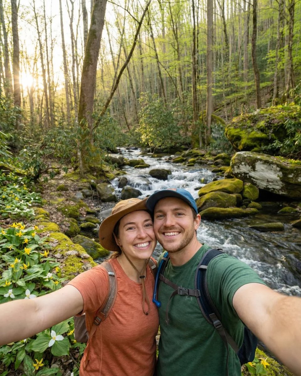 edgewaterhotell's tweet image. Waterfalls are at peak flow! 💦 Roaring Fork Motor Nature Trail has officially reopened for the spring season. Explore historic cabins and lush new growth, all just a short drive from our hotel. 🚗🏔️

Plan your spring escape: [LINK IN BIO] Tap the 🔗 in the bio! 
#Smokies