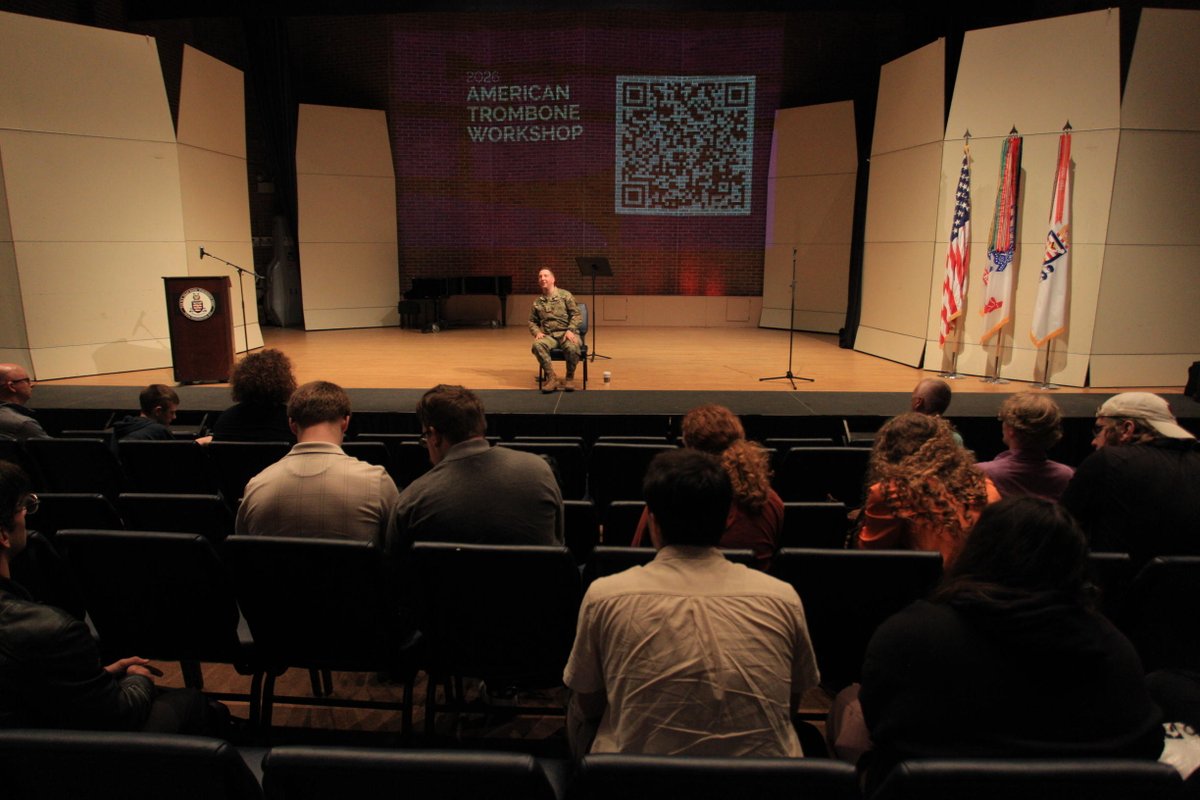 alexanderrogge's tweet image. SFC Michael Dillman presented a masterclass about the Alexander Technique for trombone at The U.S. Army Band 2026 American Trombone Workshop. #ArmyBand #ArmyMusic #Masterclass #AlexanderTechnique #Breathing #Trombone #ATW2026 #ATW #Music