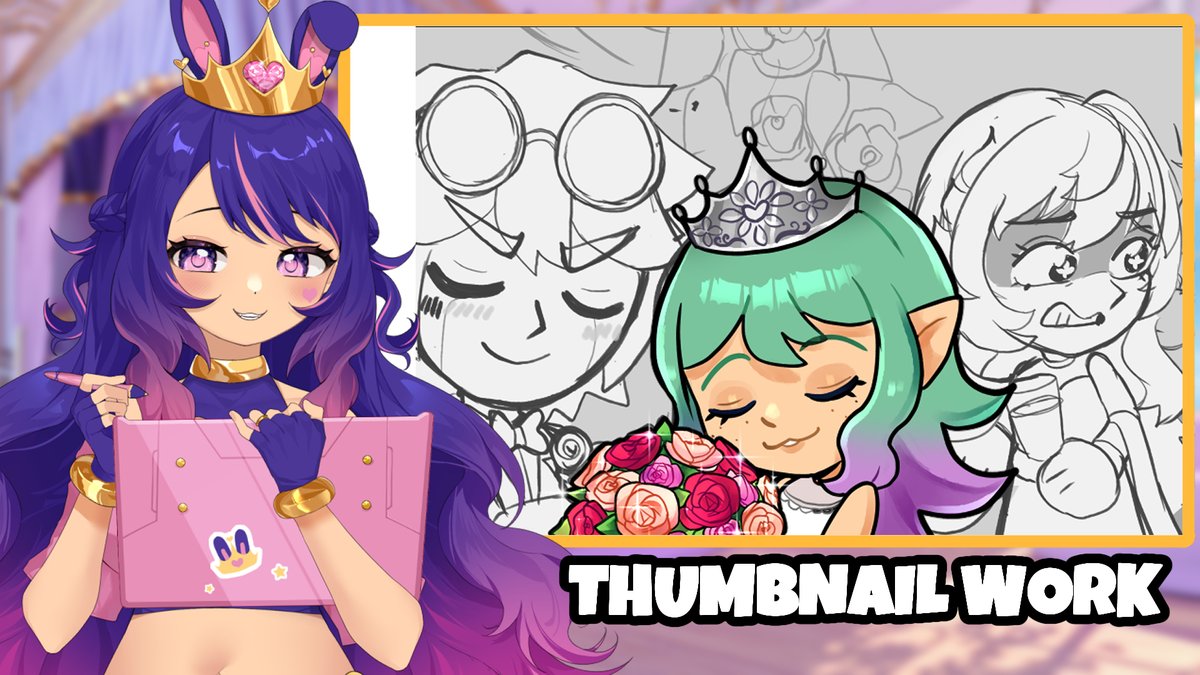 ❤️LIVE NOW
WORKING ON THUMBNAILS AND YAPPING WITH YOU GUYS HI
Come give me company while we draw tonight!
➡️https://t.co/0GTerrXXX8 ✨
--
#vtuber