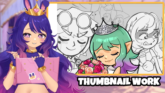 ❤️LIVE NOW

WORKING ON THUMBNAILS AND YAPPING WITH YOU GUYS HI 
Come give me company while we draw tonight! 

➡️https://t.co/0GTerrXXX8 ✨
--
#vtuber 