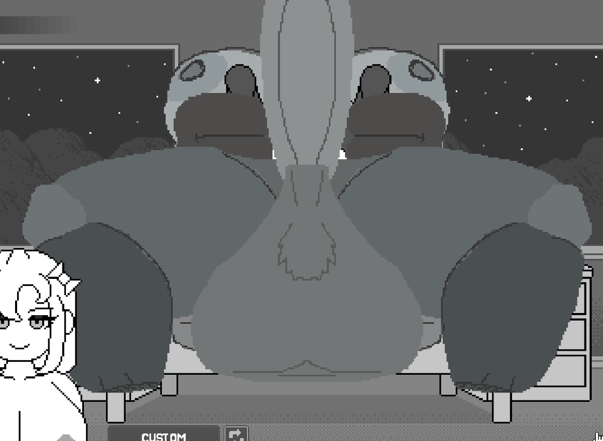 ballsniffer5000's tweet photo. cowgirl pose WIP

do note the bulge will always look jank because of the scale and the fact that we don't have bulge_origin_y in custom characters https://t.co/2mN60CwUkp