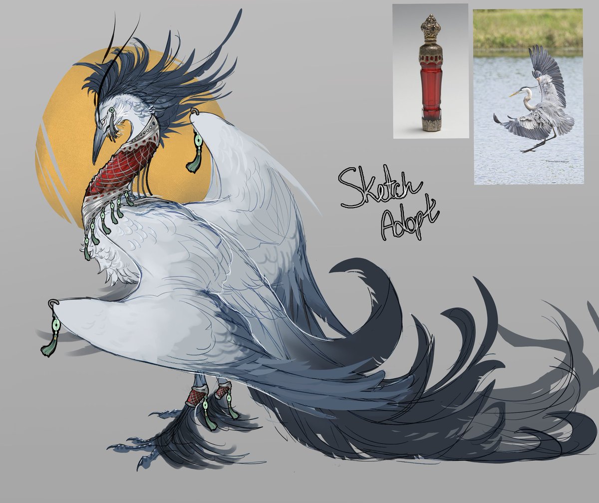 Nixss_Arts's tweet image. Wiped up a Lil bird adopt deviantart.com/nixss01/art/13…
#sketch #characterdesign #conceptart #adoptable #heron