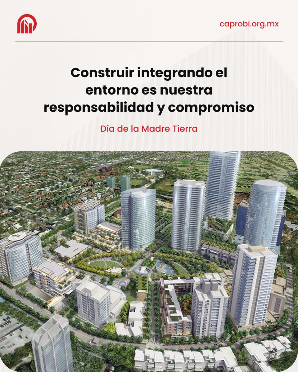 Construir ciudad es mucho más que levantar muros; es aprender a convivir con nuestro entorno.

#DesarrolloSostenible #ConstrucciónVerde #CAPROBI #ResponsabilidadAmbiental #NuevoLeón #Sustentabilidad