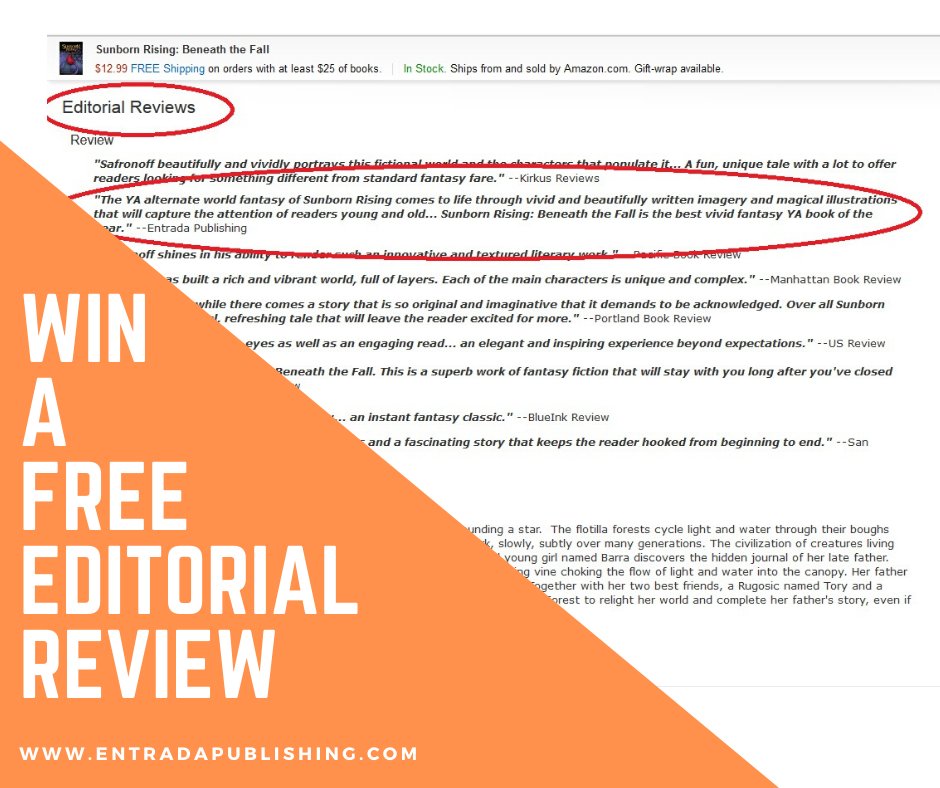 EntradaBooks's tweet image. Win an editorial review! 𝐅𝐫𝐞𝐞 𝐭𝐨 𝐞𝐧𝐭𝐞𝐫! bit.ly/2iDUuC1 #writingcommunity #authorsoftwitter #author
