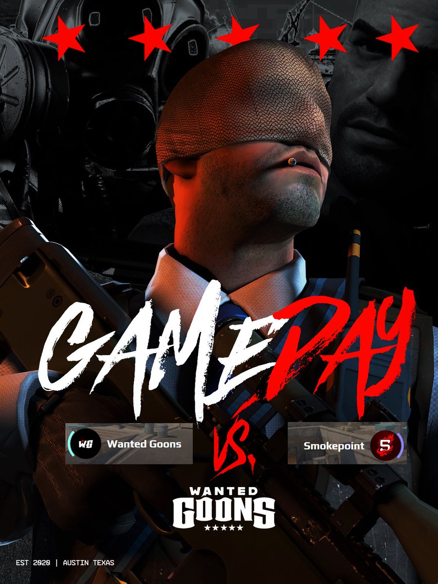 WantedGoons's tweet photo. Smoke out. 

🆚 @SmokepointNA 
⏰ 8:30 PM EST https://t.co/ieWYd6ITEh