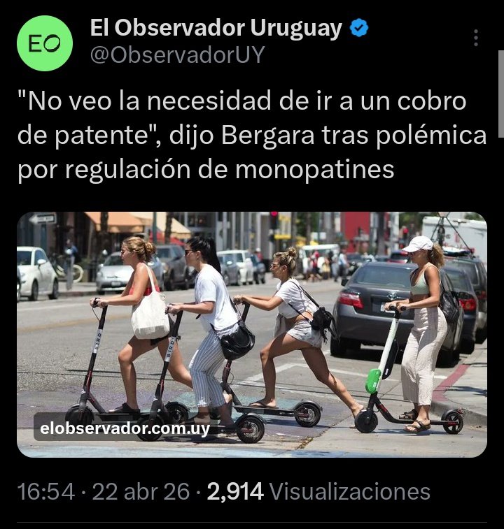 AltaFachaUy's tweet photo. A este hilo de "cómo te digo una cosa te digo la otra", ahora le sumamos el cobro y no cobro de patente a los monopatines. 

#NoEstabanPreparados
#ElGobiernoTeMintió https://t.co/pCgAlxCNkb