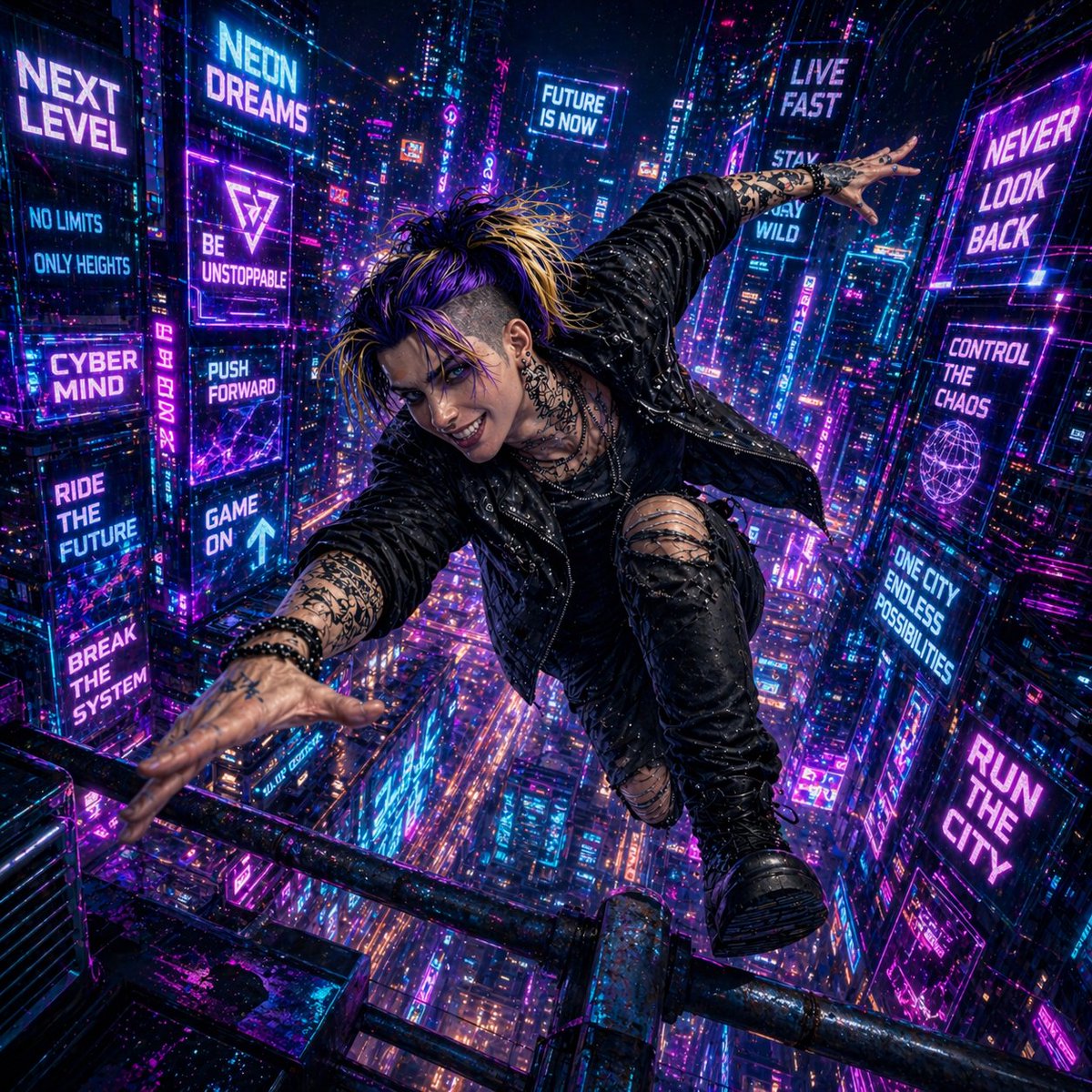 KANADEMIO_art's tweet photo. #NeonRun #ネオンラン #一緒に走ろう #RunWithMe
“Anyone here fast enough to run this city?”
(この街、走れるやついる?)
#CyberpunkArt #サイバーパンク #NeonCity
#JoinTheRun #VisualStory
#KANADEMIO https://t.co/7RSDUqXX6o