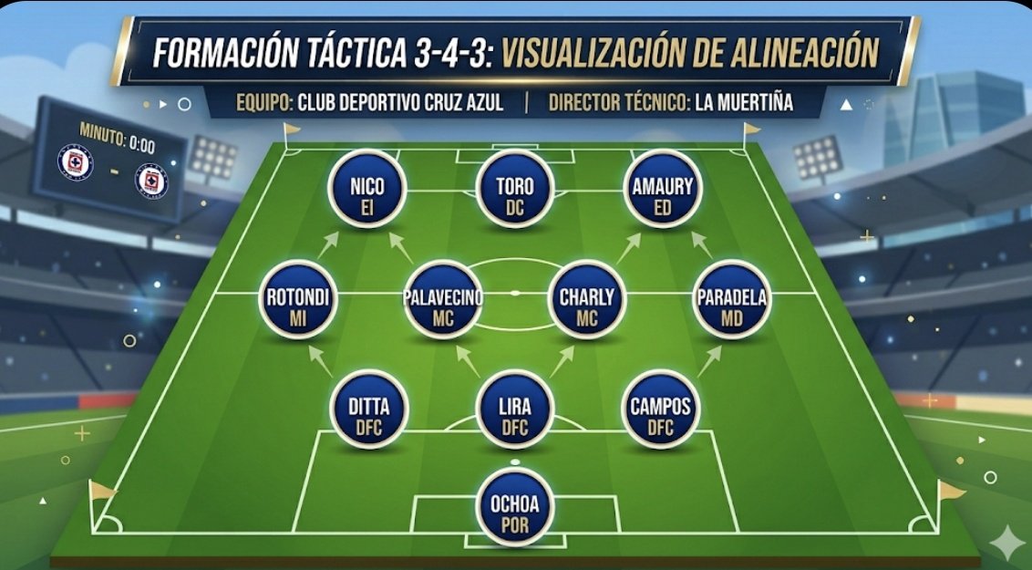 AlexPae's tweet photo. @A_EsparzaOteo Te dejo mi Once Inicial, Joya: #LigaMx #CruzAzul #NosMerecemosGrandeza #Huiqui #LarcaMion https://t.co/e7lb62Y0gp