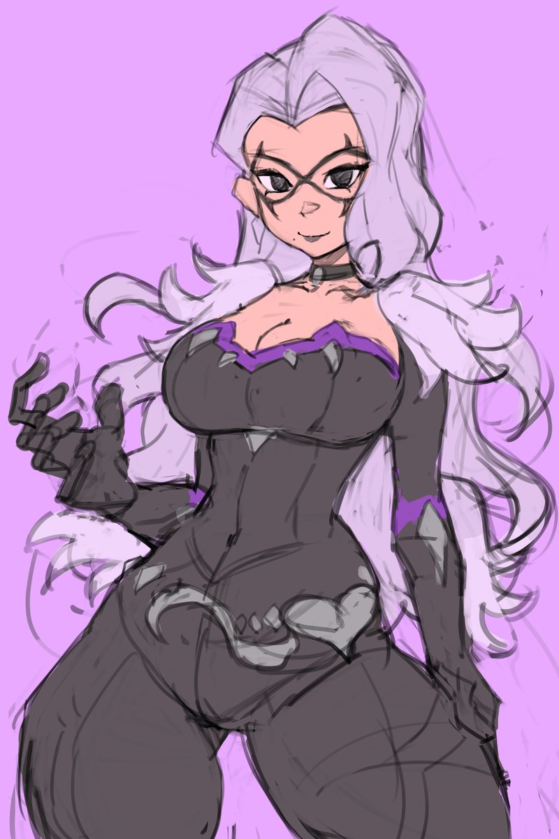 Saiykik's tweet photo. Black Cat flats WIP #MarvelRivals https://t.co/GMeVWRDPFw