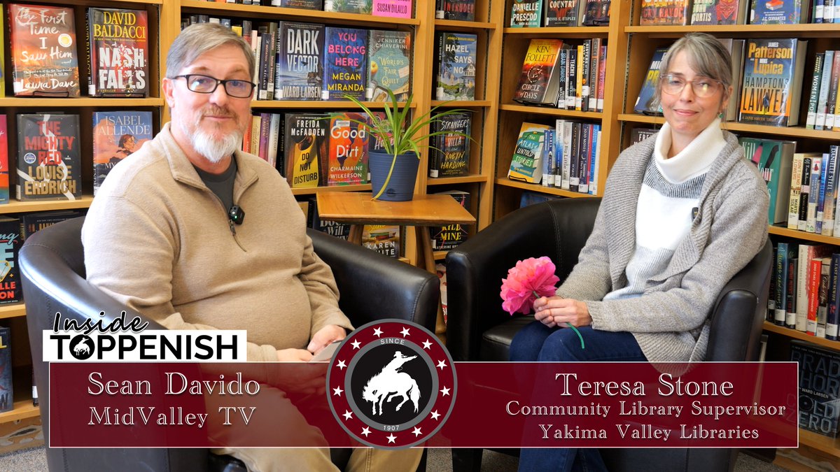 CityofToppenish's tweet image. t’s #NationalLibraryWeek!
 Inside Toppenish sat down with Teresa Stone from the Toppenish &amp;amp; Wapato Libraries to highlight programs &amp;amp; resources at Yakima Valley Libraries.
🎥 Watch here 👉 reflect-midvalley.cablecast.tv/internetchanne…
#LibraryWeek #InsideToppenish #YakimaValleyLibraries #ToppenishWA