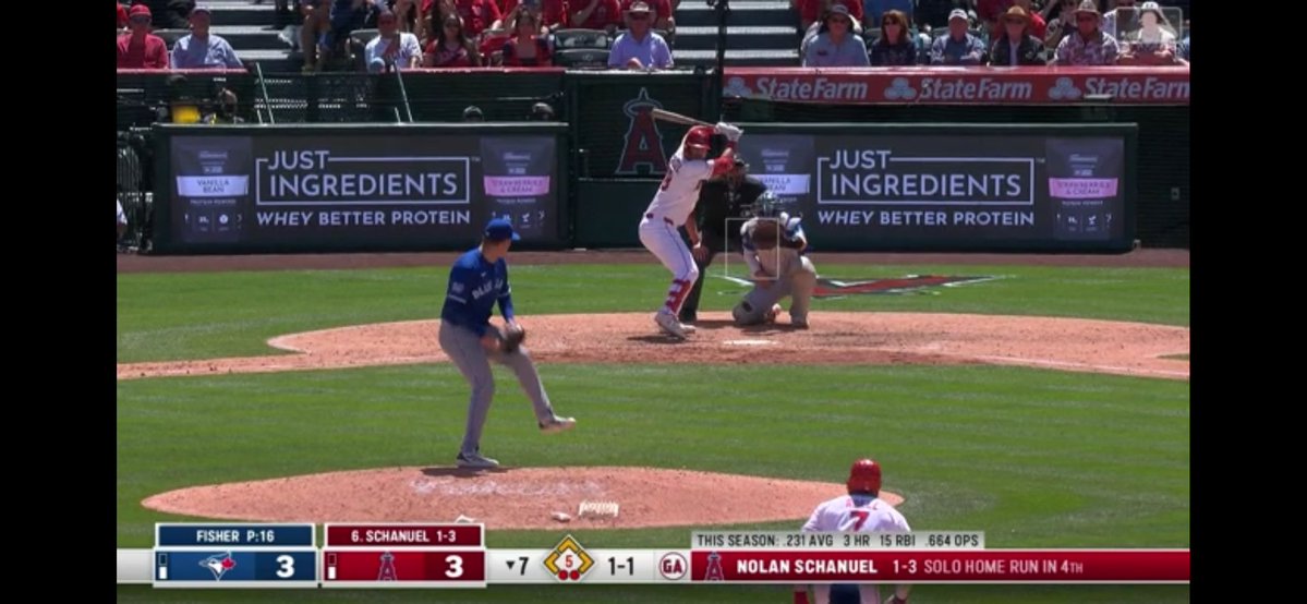 proowls's tweet image. 4/22: Former @FAUBaseball star @NSchanuel was 2/4 with 2 Hits (22), 1 Double (4), 1 Home Run (3), 2 Runs (8), and 4 RBI (18) for the @Angels! #FAUBaseball #FAU #Angels #OwlNation #OWLin #WinningInParadise #WIP