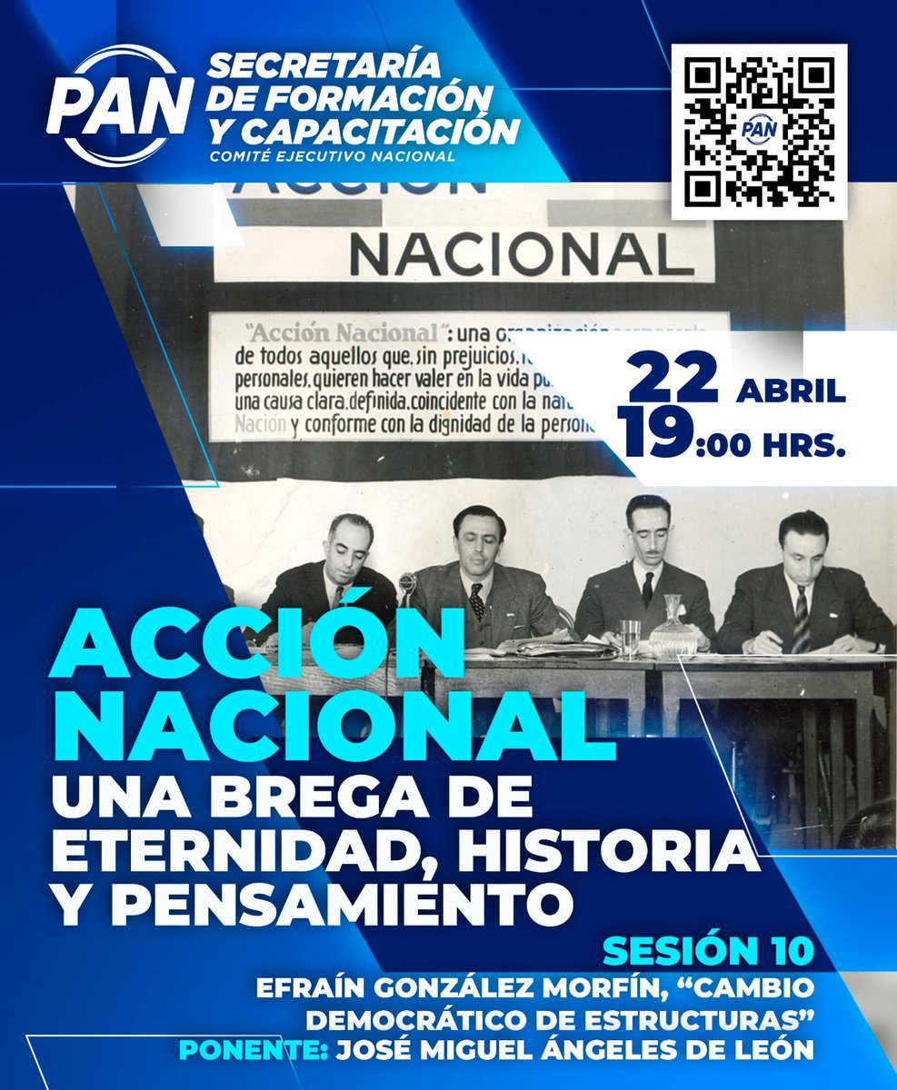 FORMACIONCENPAN's tweet photo. ¡Seguimos fortaleciendo la reflexión sobre la historia, las ideas y el legado del humanismo político que ha dado forma a @AccionNacional!

📚Acompáñanos a la siguiente sesión: https://t.co/M0EBxnvOXB

#MásYMejoresPanistas 🙌🏼 https://t.co/UYxgIS2Ygp
