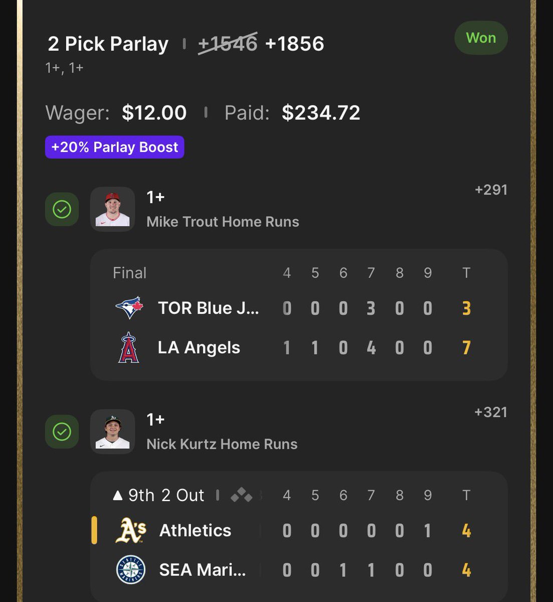 matt_shrum's tweet photo. Huge hump day ✅✅✅ #mlb https://t.co/1I7t1ansfK