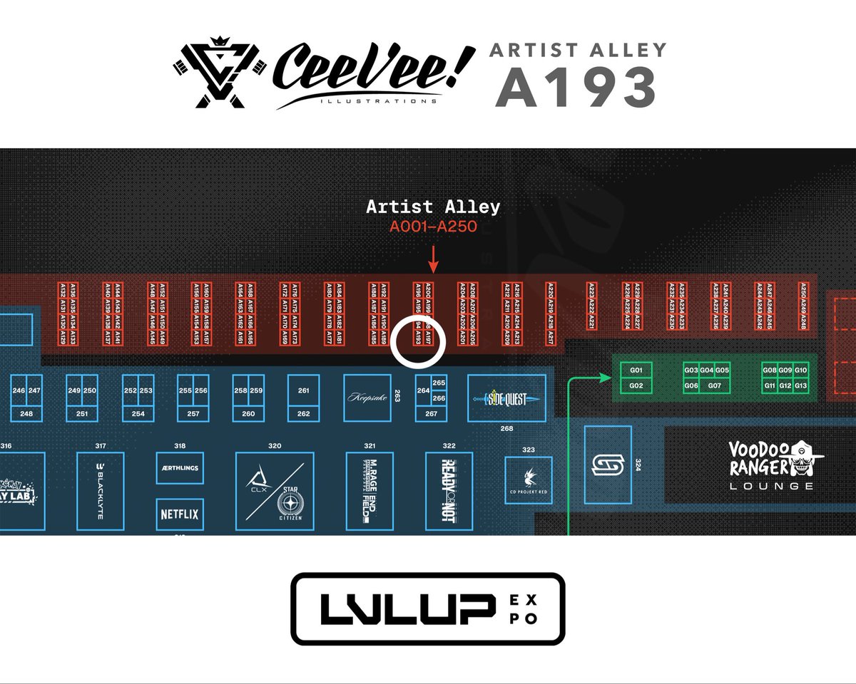 CeeVee_Co's tweet photo. LVLUP expo this weekend! 🙌🏼 I’ll be in the Artist Alley on table A193 😁 who’s coming through? 🙋🏻‍♂️ https://t.co/8J0MjjT2lk