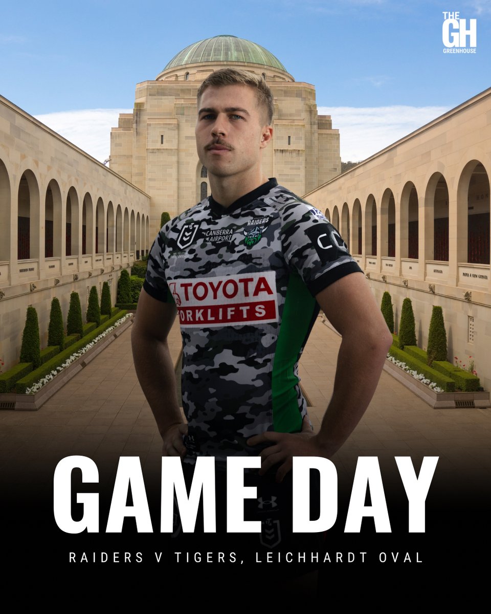 NRLRaidersNews's tweet image. Morning Canberra Raiders fans, it’s GAME DAY! ANZAC Round. Thursday Night Football. Raiders v Tigers, Leichhardt Oval, 7:50pm AEST. All the game day news and discussion 🏉🟢🏡👉 ow.ly/U8QV50YMocO

#NRLTigersRaiders #WeAreRaiders #Canberra #Raiders #CanberraRaiders