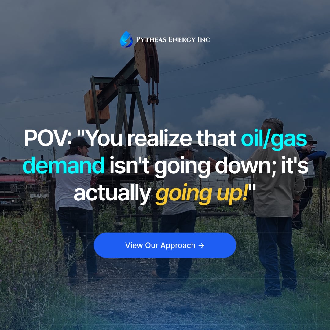 PytheasEnergy's tweet photo. POV: You realize energy demand isn’t going down; it's actually going up.

View Our Approach: https://t.co/LSag4wNwEj 

#energyeconomics #investormindset #alternativeinvesting #energyassets #macrotrends #privatemarkets #energysector  #trendingnow https://t.co/cPZ1E6zvmw