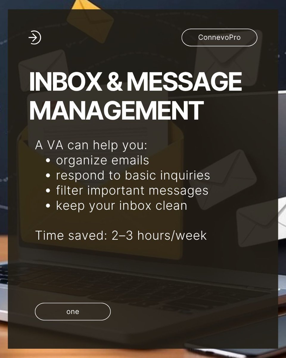 Connevopro's tweet image. A Virtual Assistant / Social Media Manager helps you save time by taking repetitive tasks off your plate so you can focus on the parts of your business that actually need you.

#VirtualAssistant #SocialMediaManager #BusinessSupport #ContentManage