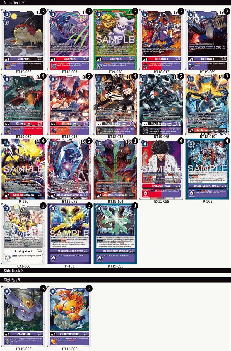 Bushi_Digimon's tweet photo. Tamer battle:Brotherhood (UK)
Date: 22 April
Bushi
Deck:Millenniummon
1/10
R1 Shinegreymon  ✅✅
R2 Gallantmon ✅✅
R3 AlterSAdventure ❌✅✅

I have this deck for very long time but rarely play in local.😌

#デジモン #デジカ #デジモンカードゲーム #デジモンカード #Digimon https://t.co/yPus1lCX9F