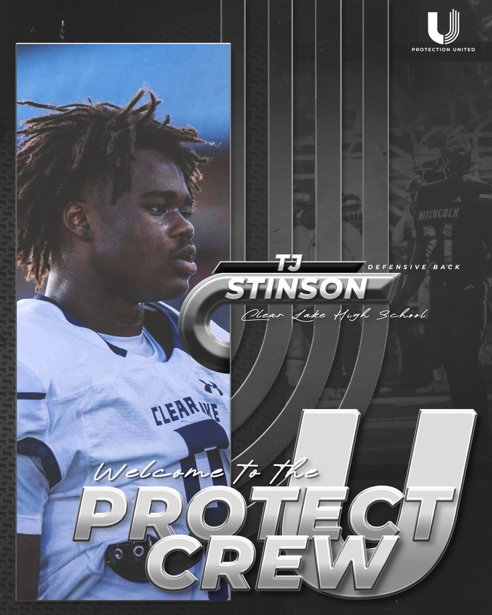 TheProtectUCrew's tweet image. Welcome TJ Stinson to the Protection United Family‼️@terrell_stinson

Locked in and leveled up.🔒️ #ProtectUCrew