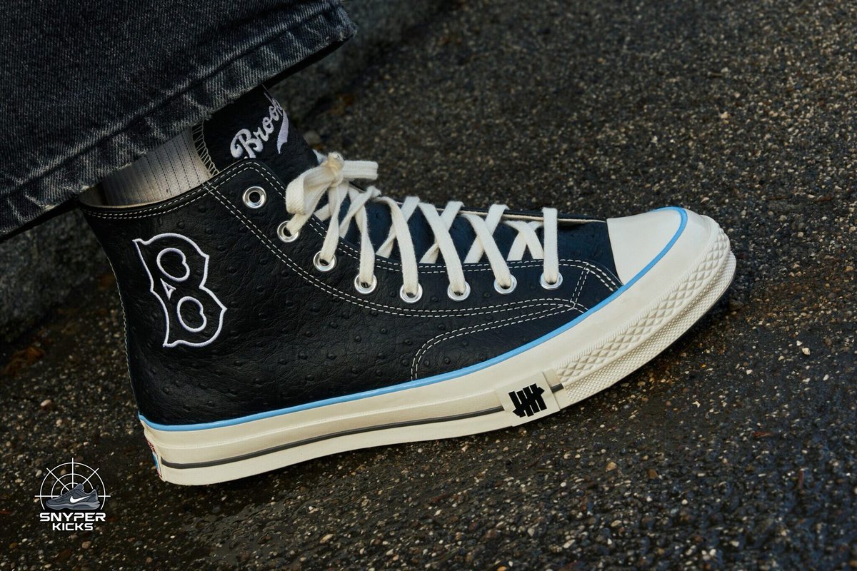 SnyperKicks's tweet image. UNDEFEATED x Converse Chuck 70 "Brooklyn Dodgers"
Colorway: Black/White
Style Number: 
Release Date: April 20, 2026
Price: $110
#BrooklynDodgers #undefeated #converse #chuck
