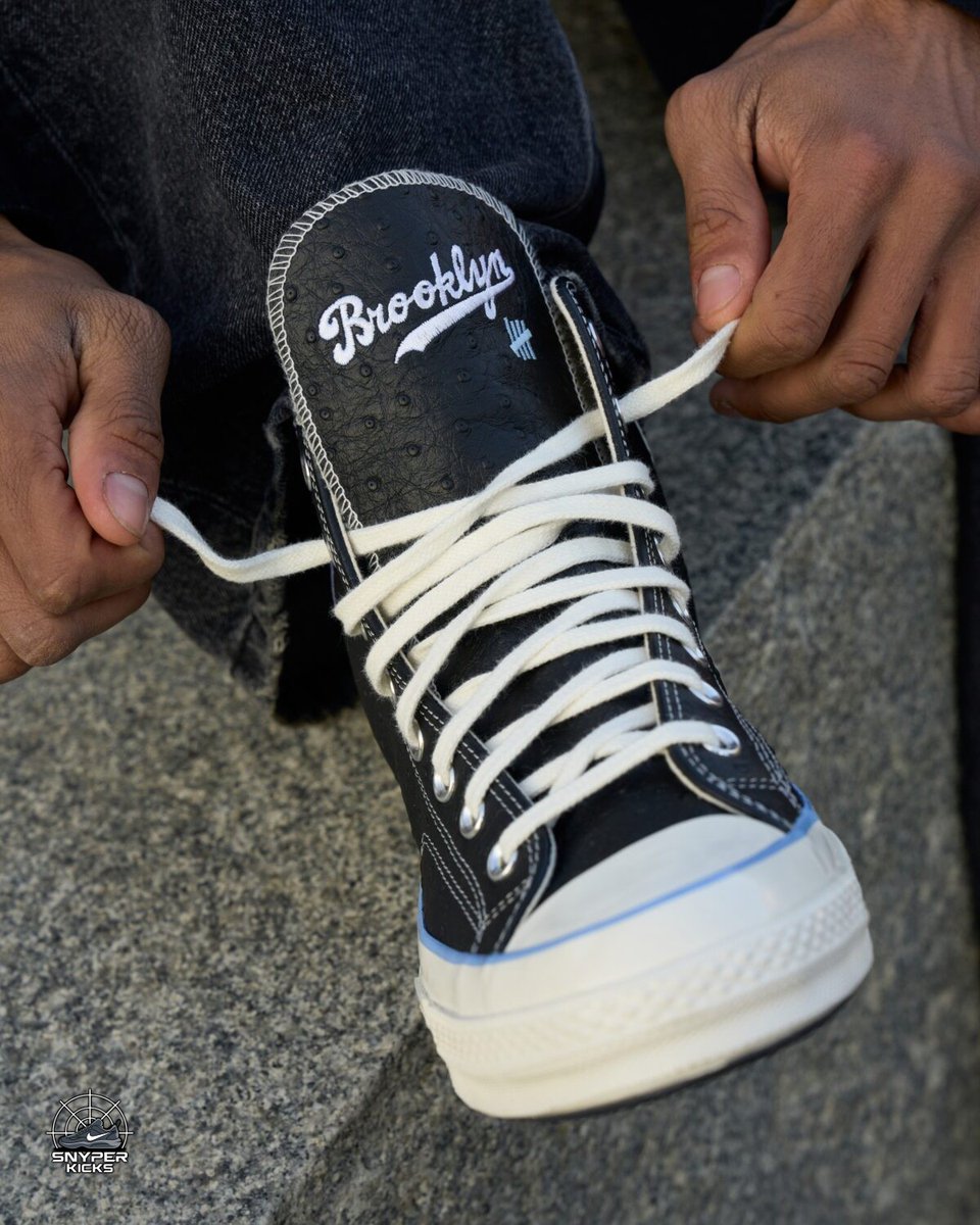 SnyperKicks's tweet image. UNDEFEATED x Converse Chuck 70 "Brooklyn Dodgers"
Colorway: Black/White
Style Number: 
Release Date: April 20, 2026
Price: $110
#BrooklynDodgers #undefeated #converse #chuck