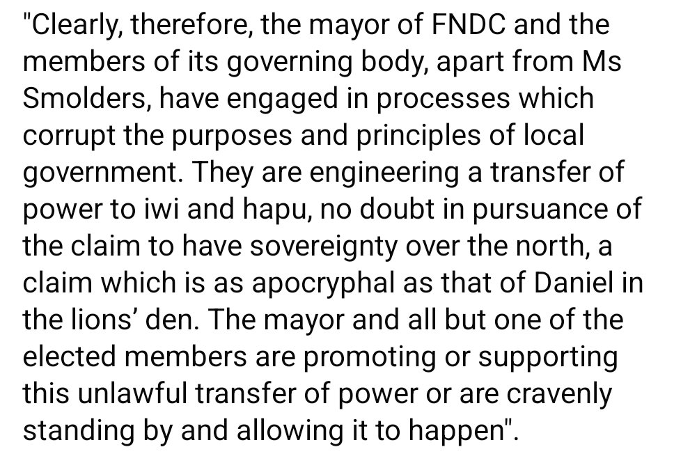 King's Council has reviewed the FNDC agreement with Maori to rule and reported the below.