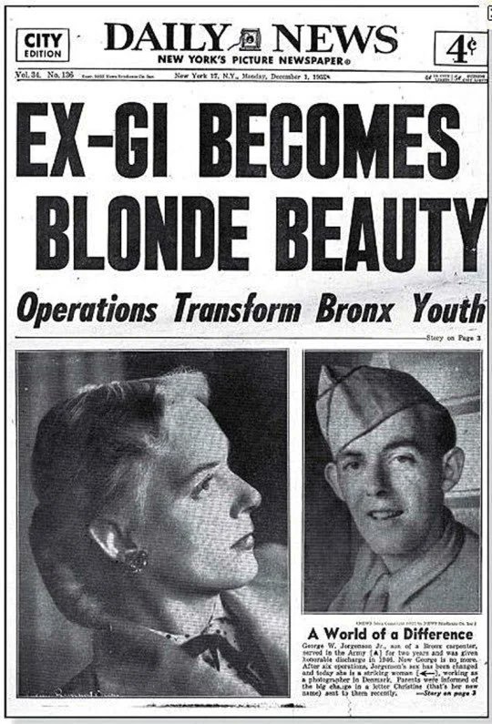 “Well, trans people weren’t a thing when I was a kid!”

What was in the newspapers when your grandparents were teenagers/young adults