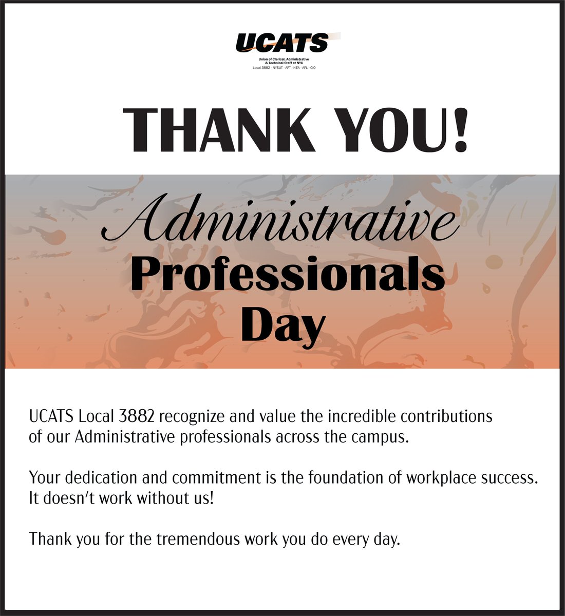 UCATS LOCAL 3882 tweet media