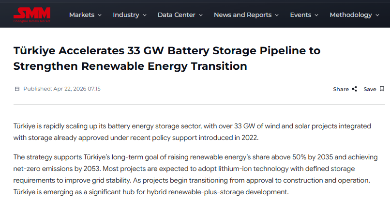 jczuleta's tweet image. #Turkey's battery energy storage systems get a boost. 
"Most projects are expected to adopt #lithium-ion technology with defined storage requirements to improve grid stability."