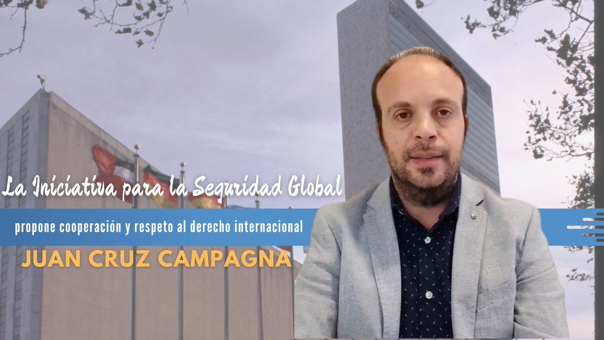 de_unm's tweet photo. Compartimos la entrevista que le realizó el medio internacional CGTN a Juan Cruz Campagna, docente e investigador del Centro de Estudios de Economía Política y Desarrollo (CEEPyD) de la Universidad Nacional de Moreno, acerca de la iniciativa para la Seguridad Global propuesta por China https://t.co/6B9rBXdHbu
