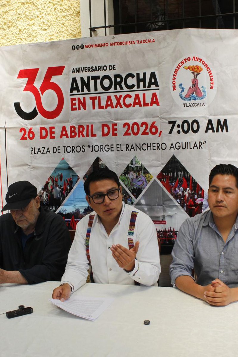 35 años de lucha organizada no se borran: se fortalecen. Este 26 de abril, Tlaxcala alza la voz con el pueblo.
#35AñosDeLuchaOrganizada