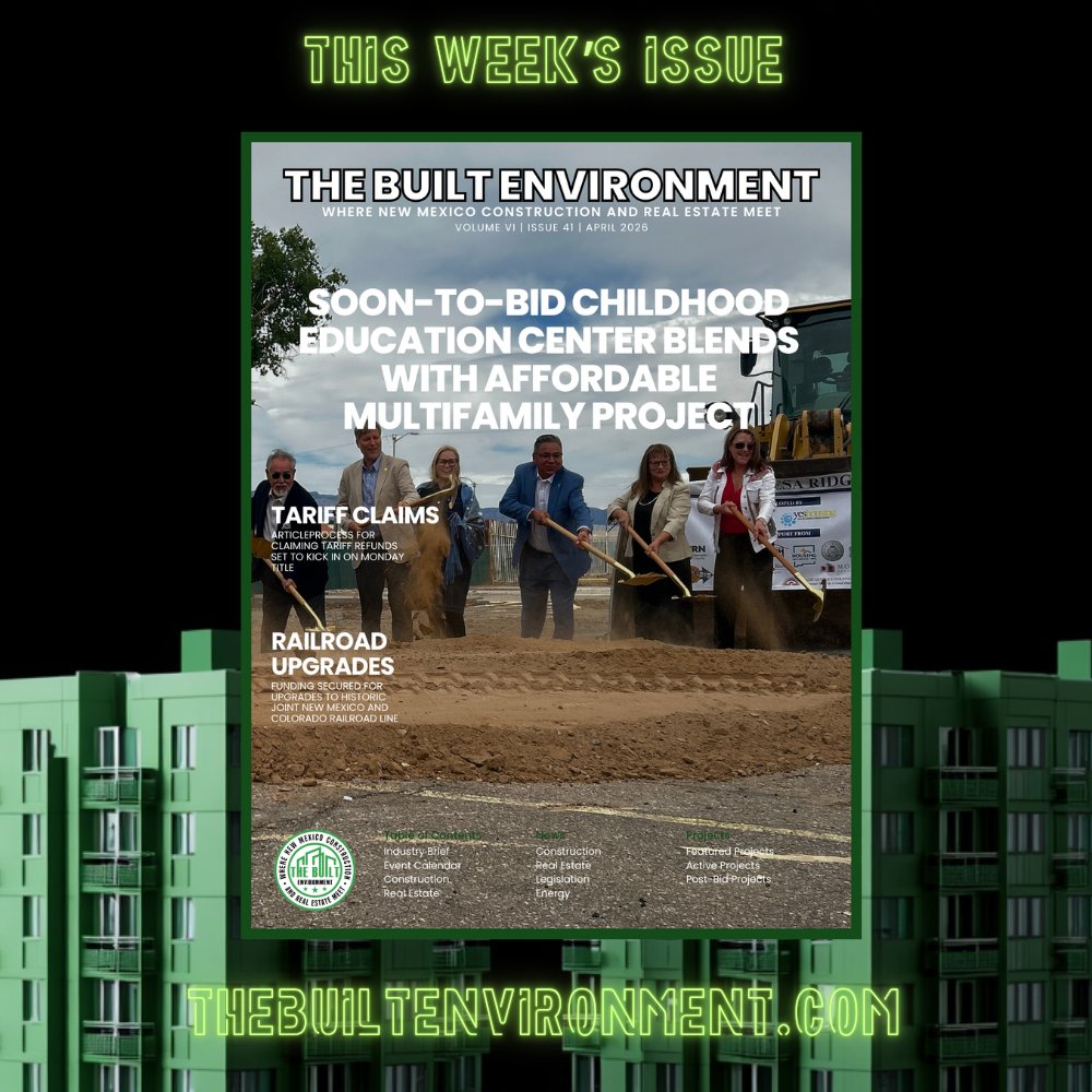 Conrepnews's tweet image. We received word that YDI's new childhood learning center in Albuquerque will go out for bid in the next few months. Learn more about the mixed-used development that broke ground recently in this week's issue of #thebuiltenvironment
@cabq @yeshousinginc #construction #newmexico